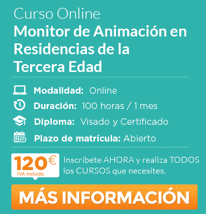 Curso de "Monitor de Animación en Residencias de la Tercera Edad" online