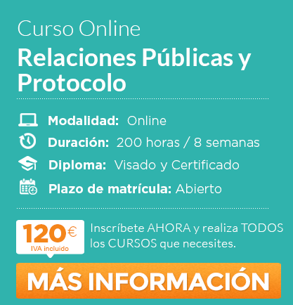 Curso de "Relaciones Públicas y Protocolo" online
